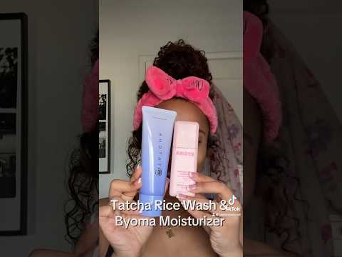 GRWM using Tatcha & Byoma products! #skincare  #beauty #skincareroutine #byoma #tatcha #grwm