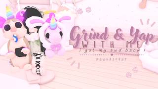 Ი𐑼 grind & yap with me | adopt me ♡⸝⸝ so i got my african wild dog back .... :꣓