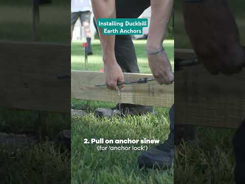 How To Install Duckbill Earth Anchors to tie down floating decks or sheds