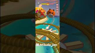 Going Balls - Puffer fish vs tattooed cat 🐱🐟-#gaming #rollerball4 #arcadechallenge #ballgame #play
