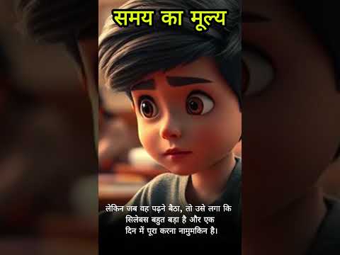 "समय" - motivational story, Cartoon Moral Story, #shorts #short #ytshorts #time #motivation