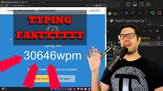 I Broke The Typing Test in The Human Benchmark, 30646 Words Per Minute