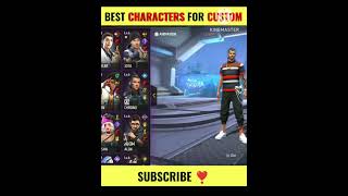 Best character for custom #new #bestcharactercombinationinfreefire