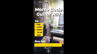 Morse Code Guitar Riff #shorts #guitarriff