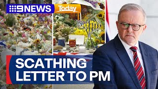 Bondi terror attack victims’ families pen scathing letter to PM Albanese | 9 News Australia