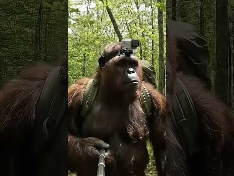 Did he say bark burn…? 😭 #viral #funny #ai #bigfootvlog #selfiestick #bigfoot #lifeisbutadream