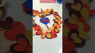 😍 Valentine’s Special! DIY Love Wreath for Your Home 💖 Craft#trendingshorts#ytshorts#valentineweek