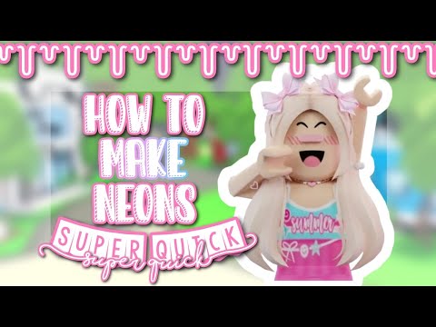 °•*⁀➷꒰ How to make neons super quick!!🐢🐾🐆꒱