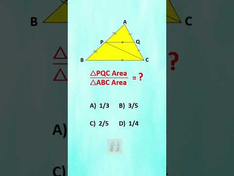 Triangle area ratio - Can you find it?  #maths #americanmath #math