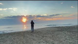 Sunrise with Sarasangi : Flute Raman at Virginia Beach  #fluteraman #indianraga #indianragas