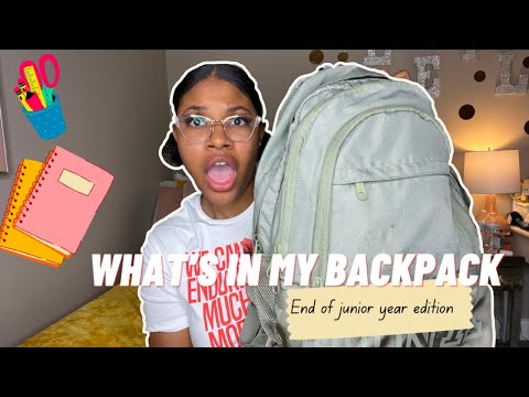 What's in my Backpack! end of the year