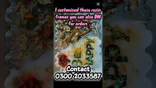 I customised my resin frames#resin #trendingresin #resinframes #resinart #resincrafts #frames #resin