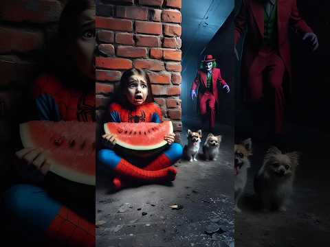 Spider-Man hides and is chased by the Joker #avengers​ #ironman​ #sirenhead​ #shorts​