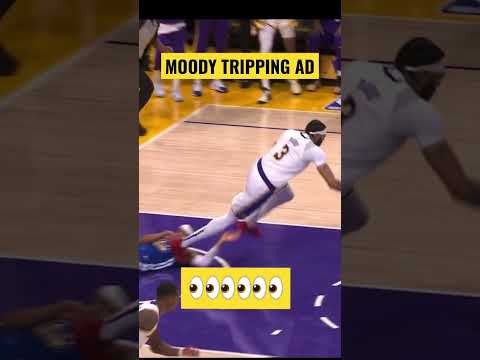 MOODY 😵 AD #nba #nbatoday #nbawarriors #warriors #lakers #anthonydavis #playoffs #flagrant1 #dirty