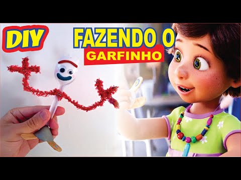 How to make FORKY from TOY STORY 4! / How to make FORKY from TOY STORY 4! / How to make FORKY