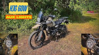 Himalayan 450 with HJG 60W Aux Lights | Better Visibility On Night Rides