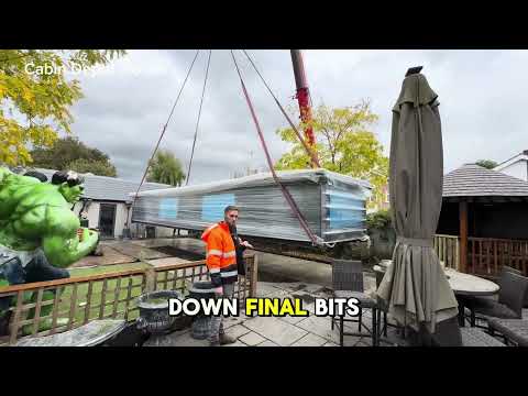 Custom made 12 meter Container Swimming Pool delivery and positioning on site