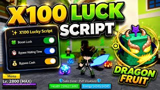[🐲 BEST] Blox Fruits X100 Luck Script - X100 LUCK | FREE DRAGON | KEYLESS