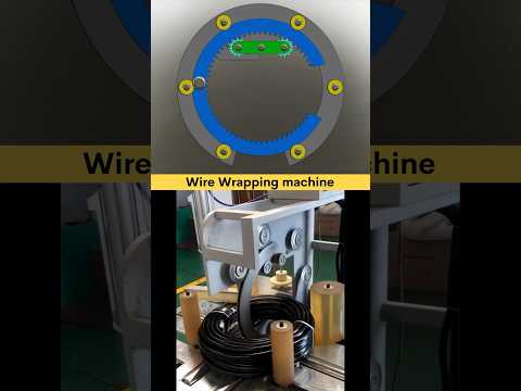 Wire Wrapping Machine - Working Mechanism #cadcam #solidworks #3ddesign