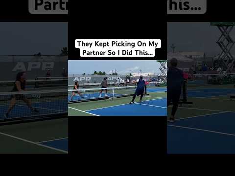 They Kept Picking On My Partner So I Did This! 🤯 #pickleball #fyp #viral #shorts #reels