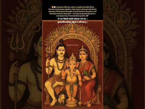 Shiva Parvati Ganesha Family | Divine Blessings for Couples in Sanatan Dharma