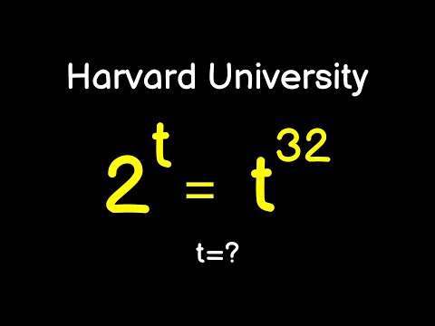 Only 10% Students Solve this exponential math olympiad question | 2^t =t^32 |