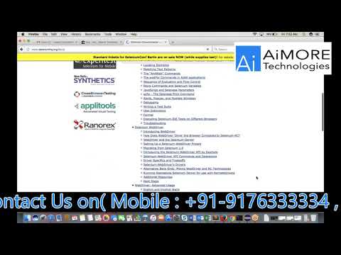 Selenium Testing Tutorials By AiMORE Technologies