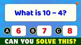 Can You Solve These 20 Math Questions? | Kids Math Challenge!