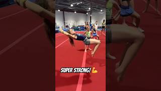 She Is SUPER Strong 💪 #Gymnast #Technique #Strong #Gymnastics