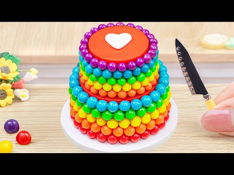 🍫Best of Rainbow KITKAT Cake Recipe🍫Satisfying Miniature KITKAT Cake Decorating Idea🌈Sam Cakes