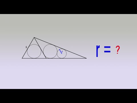 What's the value of Radius r？ | important geometry skills.