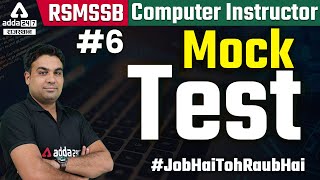 RSMSSB Computer Instructor 2022 | Live Class | Computer Mock Test | by CK Sir #6