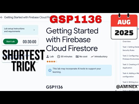 [NEW 2025] Getting Started with Firebase Cloud Firestore | #GSP1136 | #qwiklabs | #arcade