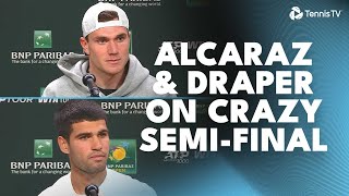 Carlos Alcaraz & Jack Draper Reflect On Rollercoaster Indian Wells Semi-Final 🗣️