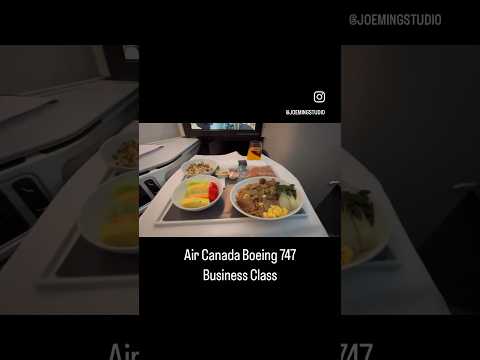 Air Canada Boeing 747 Business Class #AirCanada #Boeing747 #BusinessClass #TravelBlogger #Vlog