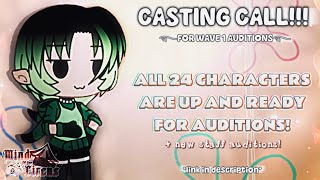 CASTING CALL! ALL WAVE 1 AUDITIONS ARE OFFICIALLY OUT! please join...this video took me ages...