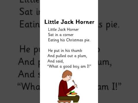 Poems for kids- Little Jack Horner #shorts #kidsentertainment