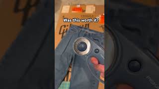 Thrifted Jeans Transformation into distressed Baggy Jorts #jorts
