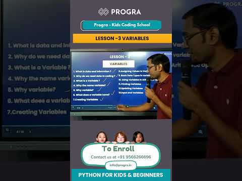 Lesson -3 Variables | Python for Kids & Beginners | #python #education #pythonlearning #learnpython