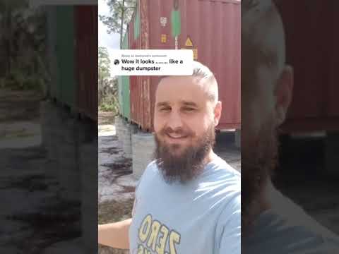 My Container Home Looks Like a GARBAGE DUMPSTER!?! #shorts
