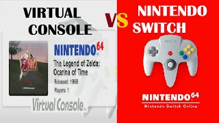 NINTENDO SWITCH ONLINE VS VIRTUAL CONSOLE WIIU N64 GAMES