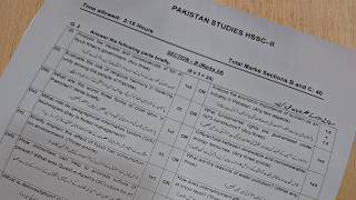 Pakistan Studies 12th Annual Paper 2026 | Federal Board