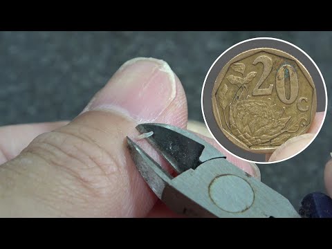 南アフリカの20セントコイン磨いた映像 20Cents Afrika Borwa