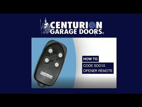 How To Code Sectional Door Hand Transmitter Or Wall Station Model SDO10