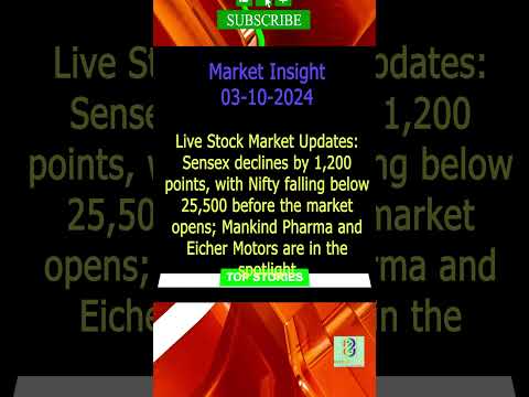 Market Insight today, 03/10/2024 | NSE | BSE | Nifty | Sensex #shorts #stockmarket #trending #stocks