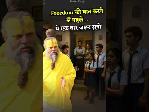 Freedom की बात करने से पहले... ये एक बार ज़रूर सुनो #premanandjimaharaj #bhajanmarg #shorts
