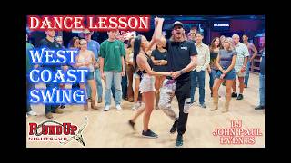 West Coast Swing 🛢Syncopated Barrel Roll from Hustle Whip 🛢 Lesson w/ JohnPaul & Kortnee