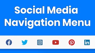 Sticky Social Media Menu with HTML5, CSS3, Bootstrap 4, & Font Awesome