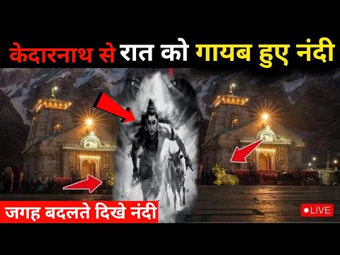 केदारनाथ मंदिर से रात को गायब हुए नंदी बाबा, CCTV में रिकॉर्ड हुई घटना | महादेव Kedarnath Yatra 2024