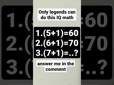 IQ math practise(6).......#math